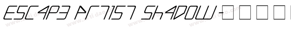 Escape Artist Shadow字体转换
